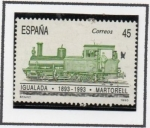 Stamps Spain -  I Centenario d' Ferrocarril: Igualada-Martorell