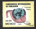 Sellos de America - M�xico -  1359 - Conferencia Internacional de Población