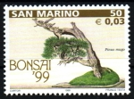 Stamps San Marino -  Expo Bonsai'99