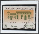 Stamps Spain -  Casa d' Tratado d' Tordesillas