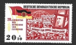 Sellos de Europa - Alemania -  B130 - XX Aniversario de la Liberación del Fascismo (DDR)