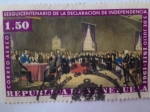 Stamps : America : Venezuela :  Sesquicentenario de la Declaración de Independencia - 5 de Julio 1811-1961