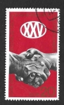 Stamps Germany -  1293 - XXV Aniversario del Partido Socialista AlemÁn (DDR)