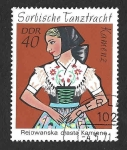 Stamps Germany -  1297 - Traje de Baile (DDR)