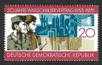 Stamps Germany -  1638 - XX Aniversario de la Firma del Tratado de Varsovia (DDR)
