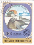 Stamps Mongolia -  Foca de Weddell (Leptonychotes weddellii)