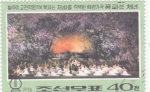 Stamps North Korea -  OPERA-recorriendo el camino de la revolución