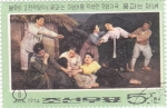 Sellos de Asia - Corea del norte -  OPERA-Muerte de la madre de Kkot Puns