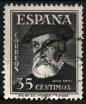Stamps Spain -  Hernan Cortes