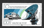 Sellos de Europa - Alemania -  2086 - Antena Parabólica (DDR)