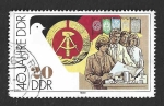 Stamps Germany -  2778 - XL Aniversario de DDR