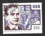 Stamps Germany -  B114 - Bernhard Bästlein (DDR)