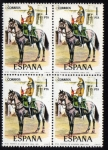 Stamps Spain -  Uniformes Militares: Lancero de Caballeria 1883