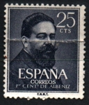 Stamps Spain -  centenario Albeniz