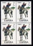 Stamps Spain -  Uniformes Militares: Trompeta de Artilleria 1887