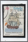 Stamps Spain -  Barcos d Época: Navío San Telmo