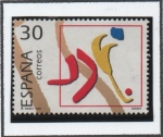 Stamps Spain -  Deportes Olímpicos d' Bronce: Hockey