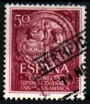 Stamps Spain -  VII cent. univ. Salamanca