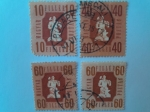 Stamps : Europe : Hungary :  Industria y Ganadería - Sellos, año 1946.