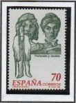 Stamps Spain -  Personajes d' Ficción: Fortunata y Jacinta