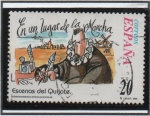 Stamps Spain -  Correspondencia Especolar. En un lugar d' l' Mancha