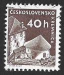 Stamps Czechoslovakia -  974 - Castillo de Kremnica