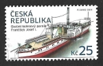 Stamps : Europe : Czech_Republic :  3608 - Barco de Vapor de Pasajeros