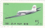 Stamps : Asia : North_Korea :  avión