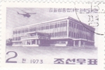 Stamps North Korea -  Biblioteca de Ciencias, Universidad Kim Il Sung