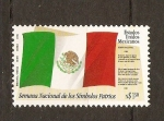 Stamps Mexico -  PABELLÓN   E  HIMNO  DE  MÉXICO