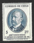 Stamps Chile -  274 - José Toribio Medina