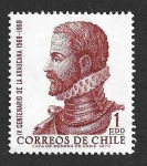 Stamps Chile -  414 - IV Centenario de la Araucana
