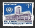 Stamps Chile -  419 - III Conferencia de la ONU Sobre Comercio y Desarrollo