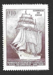 Stamps Chile -  425 - 150 Aniversario de la Escuela Naval 