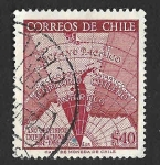Stamps Chile -  305 - Año Geofísico Internacional