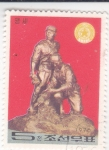 Stamps North Korea -  Monumento del ejército