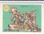 Stamps North Korea -  Monumento del ejército