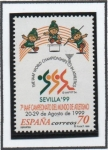 Stamps Spain -  7 Campeonato mundial d' atletismo, Sevilla'99