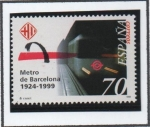 Stamps Spain -  75 Años d' metro d' Barcelona