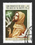 Stamps Chile -  507 - 750 Años de la Muerte de San Francisco de Asís