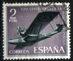 Stamps Spain -  50º aniv. aviación española