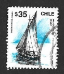 Stamps Chile -  845 - Transporte