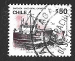 Stamps Chile -  849 - Transporte