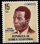 Stamps Equatorial Guinea -  Fernándo Nvara Engonga - martir de la libertad