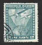 Stamps Chile -  C40 - Aviones