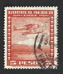 Stamps Chile -  C43 - Avión 