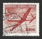 Stamps Chile -  C180 - Avión