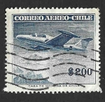 Stamps Chile -  C179 - Avión