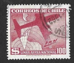 Sellos de America - Chile -  C211 - Avión