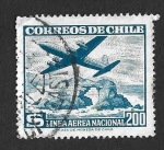 Sellos de America - Chile -  C212 - Avión